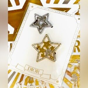 Dior Star Hair  Accessories in Gold and Silver NWT GWP